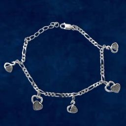 Taraash 92.5 Sterling Silver Heart Swan Bracelet for Women-image-60