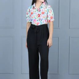 StyleStone Kids Multicolor Floral Print Jumpsuit-image-72