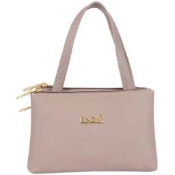 Enoki by Baggit Pink Solid Small Handbag-image-8