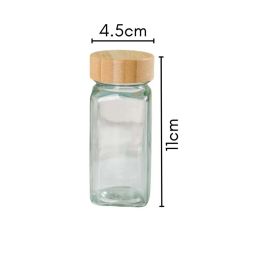 Nestasia Premium Quality Multipurpose Reusable Seasoning Jars With Airtight Lid Set Of 6 100ml Each image 3
