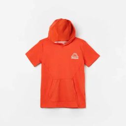 KAPPA Kids Orange Cotton Printed T-Shirt-image-52