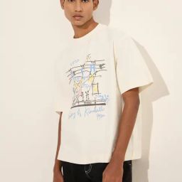 Nuon by Westside Off-White Printed Relaxed-Fit Cotton T-Shirt-image-3