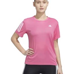 Adidas Pink Regular Fit Sports T-Shirt-image-96