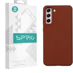 Sprig Liquid Silicone Back Cover for Samsung Galaxy S21 FE 5G (Brown)-image-66