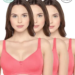 Inner Sense Pink Full Coverage Bra - Pack of 3 image 1