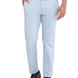 Colorplus Blue Contemporary Fit Printed Trousers-image-43