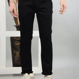 Crimsoune Club Black Blended Slim Solid Jeans-image-87