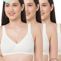 Inner Sense White Full Coverage Bra - Pack of 3 image 1