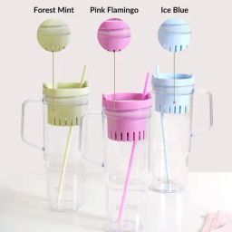 Nestasia Mint Fruit Infuser Water Bottle With Straw And Leakproof Lid 1300 ML-image-4