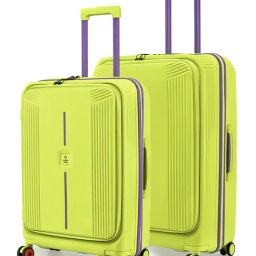 Nasher Miles Green 8 Wheels Alexandria Hard-Sided Polypropylene Trolley Bag-image-97