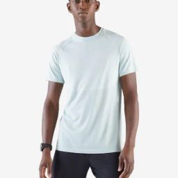 Kiprun By Decathlon Sea Green Regular Fit T-Shirt-75