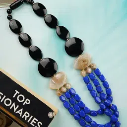 IMLI STREET Multicolor Ethnic Tribal Handmade Resin Beaded Necklace-picture-47