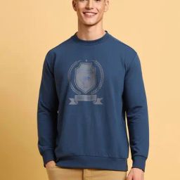 Forever 21 Blue Regular Fit Printed Sweatshirt-picture-42