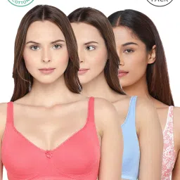 Inner Sense Multicolor Full Coverage Bra - Pack of 3 image 1