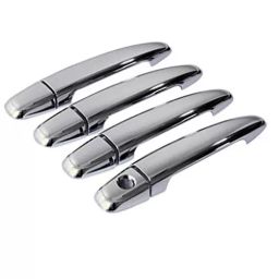 Auto Pearl Door Handle Latch Cover Chrome Finish Compatible For Tata Safari Décor (Set of 4)-image-71