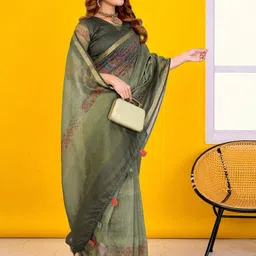 PAMPER YOURSELF Silk Blend Saree-picture-13