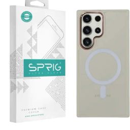 Sprig Translucent Magnetic Back Cover for SAMSUNG Galaxy S23 Ultra 5G (White)-image-80