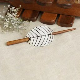 Teejh Reshmi Silver Lossy Bun Stick-image-96