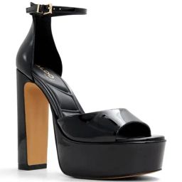 Aldo Women's Black Ankle Strap Sandals-image-59