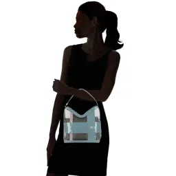 Baggit Grey Solid Medium Hobo Handbag image 2
