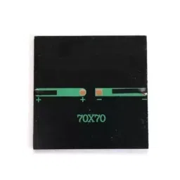 EASY ELECTRONICS Solar for DIY Square Shape Mini Solar Panel  With 6 V-100 mAh (70 x 70 x 03 mm) image 3