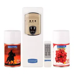 Airance Automatic Air Freshner Dispenser With Remaote & 250 ml Each Musk & Litchi Fragrance Refill- Spray Bottle (Pack of 3)-34