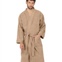 RANGOLI Noble Pure Cotton 400 GSM Bath Robe-image-36