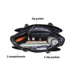 Mochi Structured Shoulder Bag with Cut Work image 3