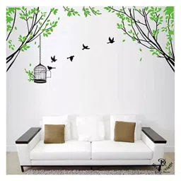 Kayra Decor Birds Time to Fly 125x60 Inch Wall Design Stencil Painting KHSNT393-image-47