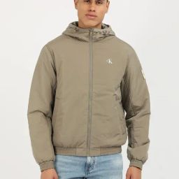 Calvin Klein Jeans Brown Regular Fit Hooded Jacket-12