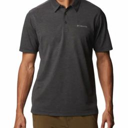 Columbia Mens Grey Omni-Wick Havercamp Pique Polo Tshirt-image-80