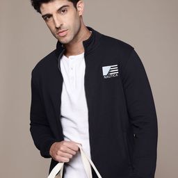 Nautica Mock Collar Front Open Sweatshirt-picture-12