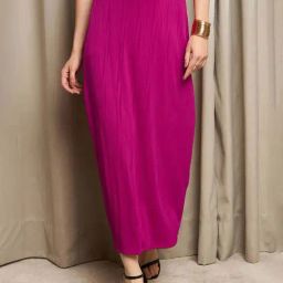 Rare Pink Striped Maxi Skirt-picture-31