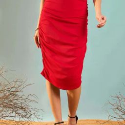 Rare Red Bodycon Skirt-image-84
