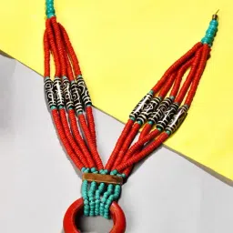 Imli Street Multicolour Long Beaded Handcrafted Necklace-picture-33
