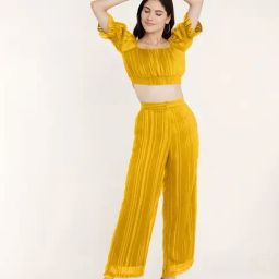 Zink London Yellow Striped Co-Ord Set-picture-42