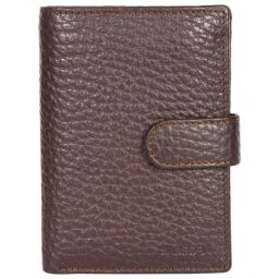 SASSORA FRIDA Brown Leather Textured RFID Bi-Fold Wallet-picture-20