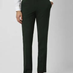 Van Heusen Green Slim Fit Trousers-image-42