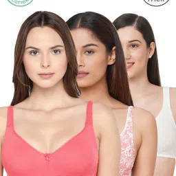 Inner Sense Multicolor Full Coverage Bra - Pack of 3 image 1