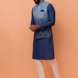 KISAH Embroidered Nehru Jacket-image-47