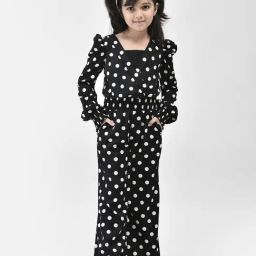Eavan Kids Black Printed Full Sleeves Jumpsuit-image-32