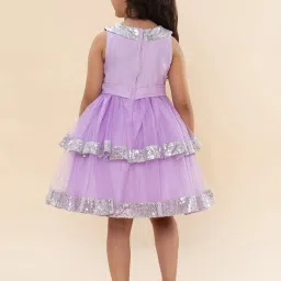 A.T.U.N. Kids Mauve Sequence Avery Dress image 2