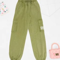 Pantaloons Junior Girls Green Eyes Joggers-image-8