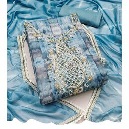ASISA Embroidered Unstitched Dress Material-image-98