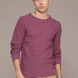The Roadster Lifestyle Co. Geometric Design Acrylic Sweaters-image-77