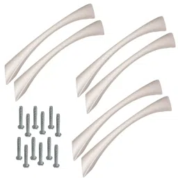 Atom CH-WE212-SS-08-106 203.2 mm (8 Inch) Zinc SS Finish Cabinet Pull Handle (Pack of 6)-picture-46