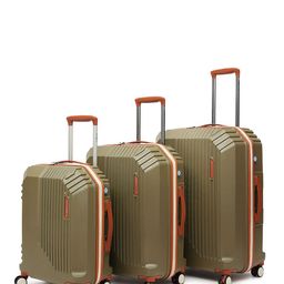 uppercase Set Of 3 Vector Textured Hard-Sided Trolley Bags-image-45