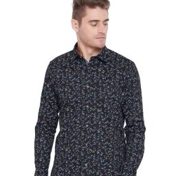 Duke Black Regular Fit Printed Shirt-picture-31