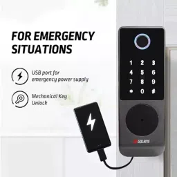 GOLENS Rim Access Keyless Entry Door Lock 5 Way To Unlock Biometric, X32 image 4