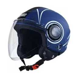 Studds URBAN SUPER D1 DECOR MATT BLUE (600 mm) X Large Open Face Helmet, MATT BLUE N6-31